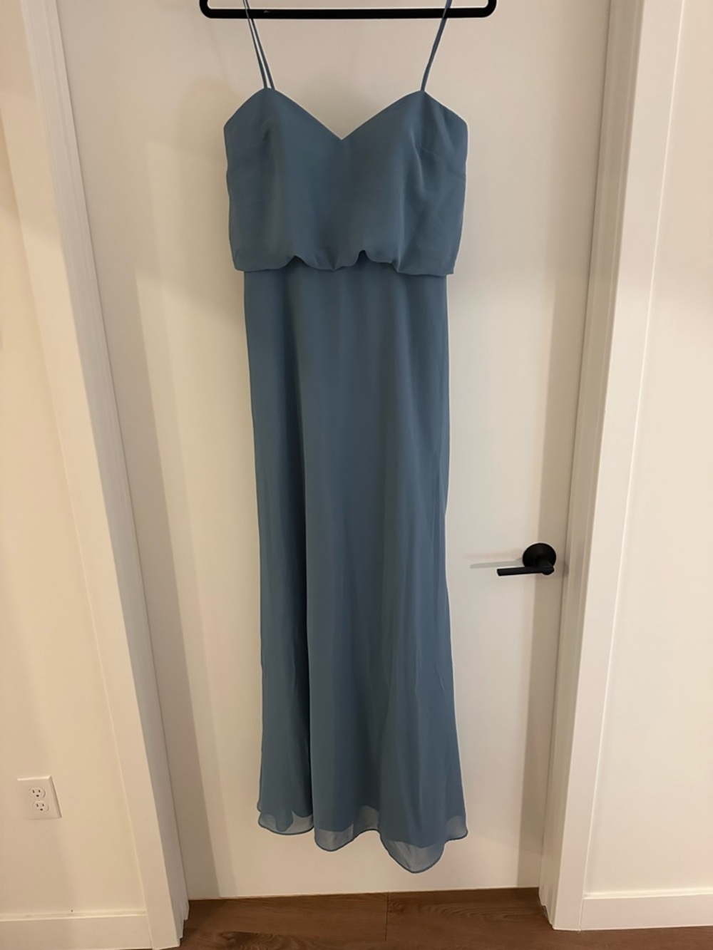 Moonstone Blue Spaghetti-Strap Dress